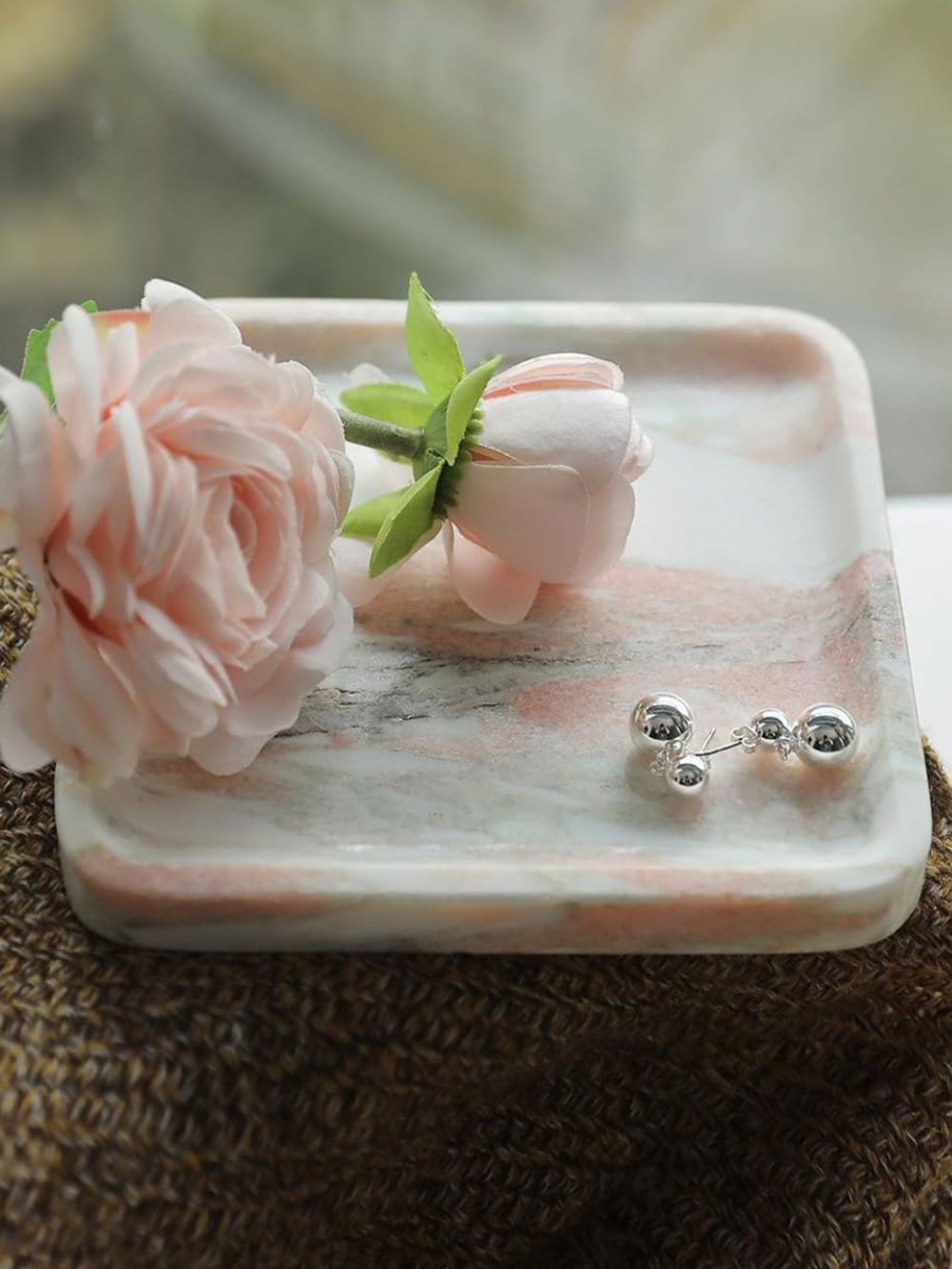 Natural Marble Decorative Tray  NWT